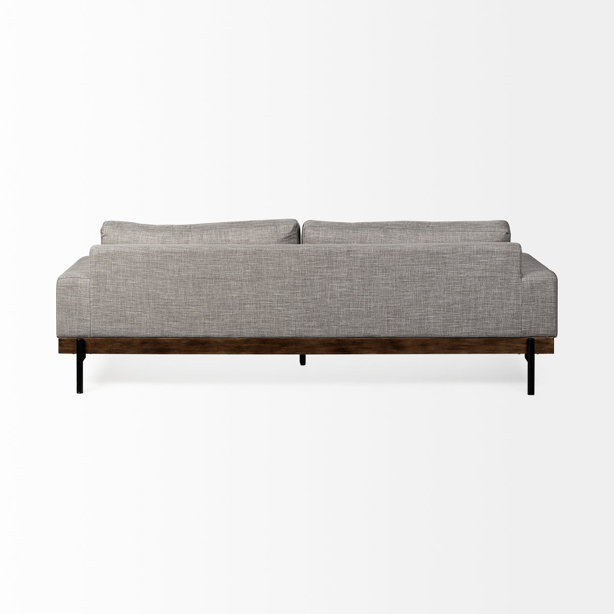 Colburne II 95" Gray Upholstered Three Seater Sofa | BeBoldFurniture