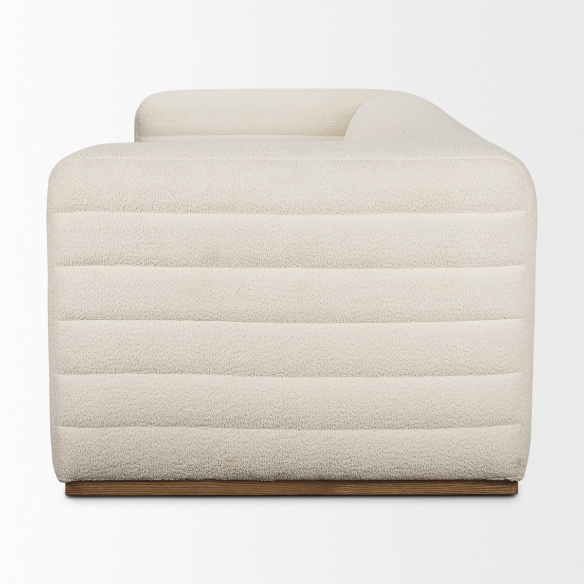 Ricciardo Cream Boucle 3-Seater Sofa | BeBoldFurniture
