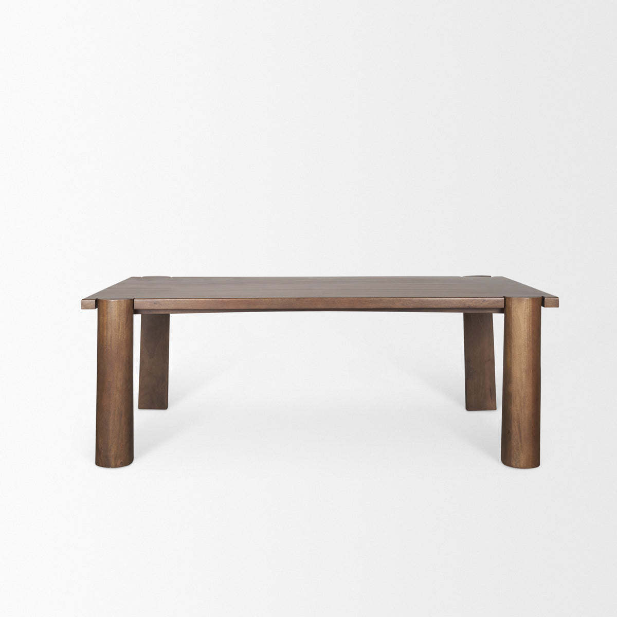 Tammar Rectangular Brown Wood w/ Tapered Legs Dining Table | BeBoldFurniture