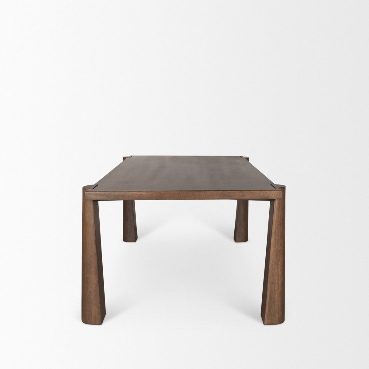 Tammar Rectangular Brown Wood w/ Tapered Legs Dining Table | BeBoldFurniture