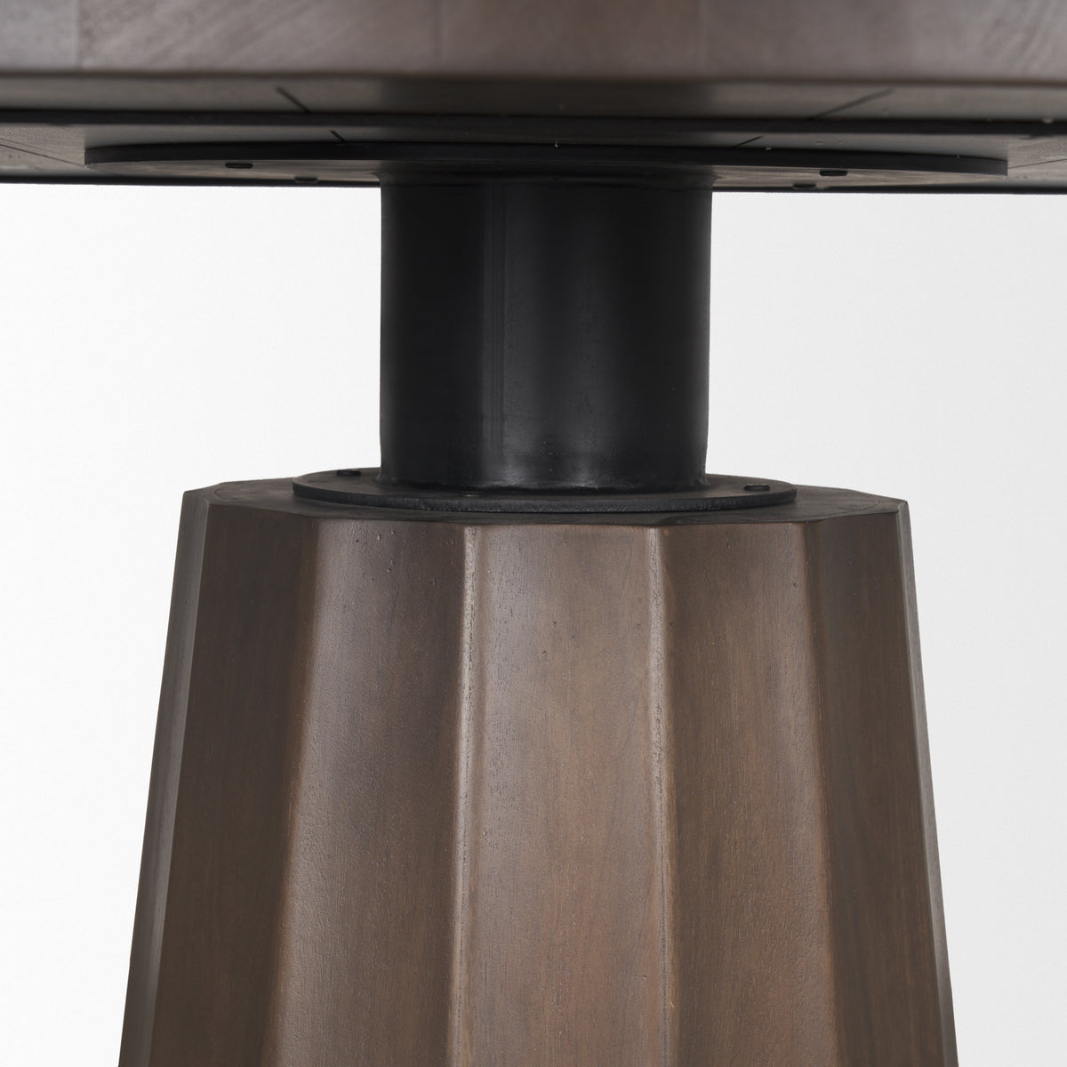 Swanson 60" Dark Brown Wood Round Pedestal Dining Table | BeBoldFurniture