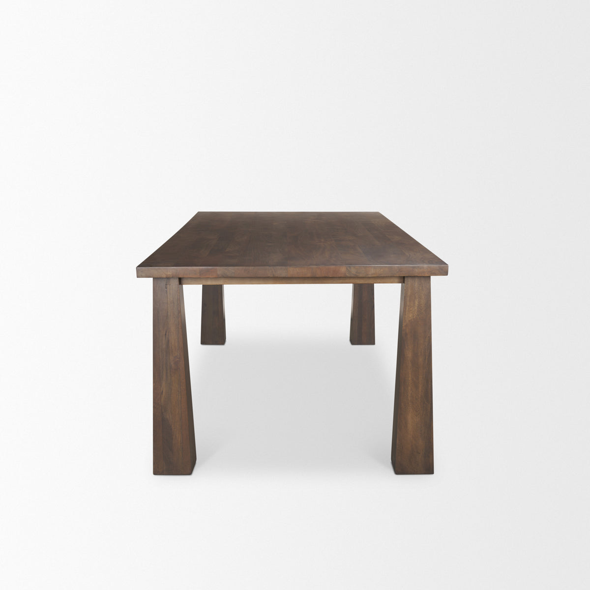 Wolcott Rectangular Dark Brown Solid Wood Dining Table | BeBoldFurniture