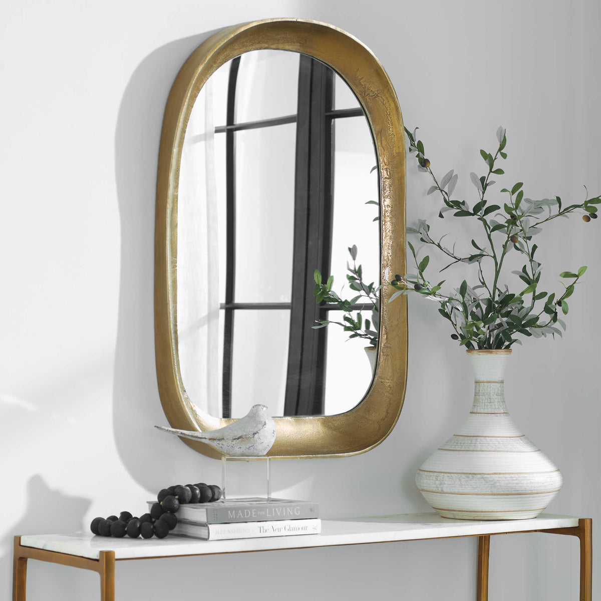 Bradano Arch Mirror Brass | BeBoldFurniture