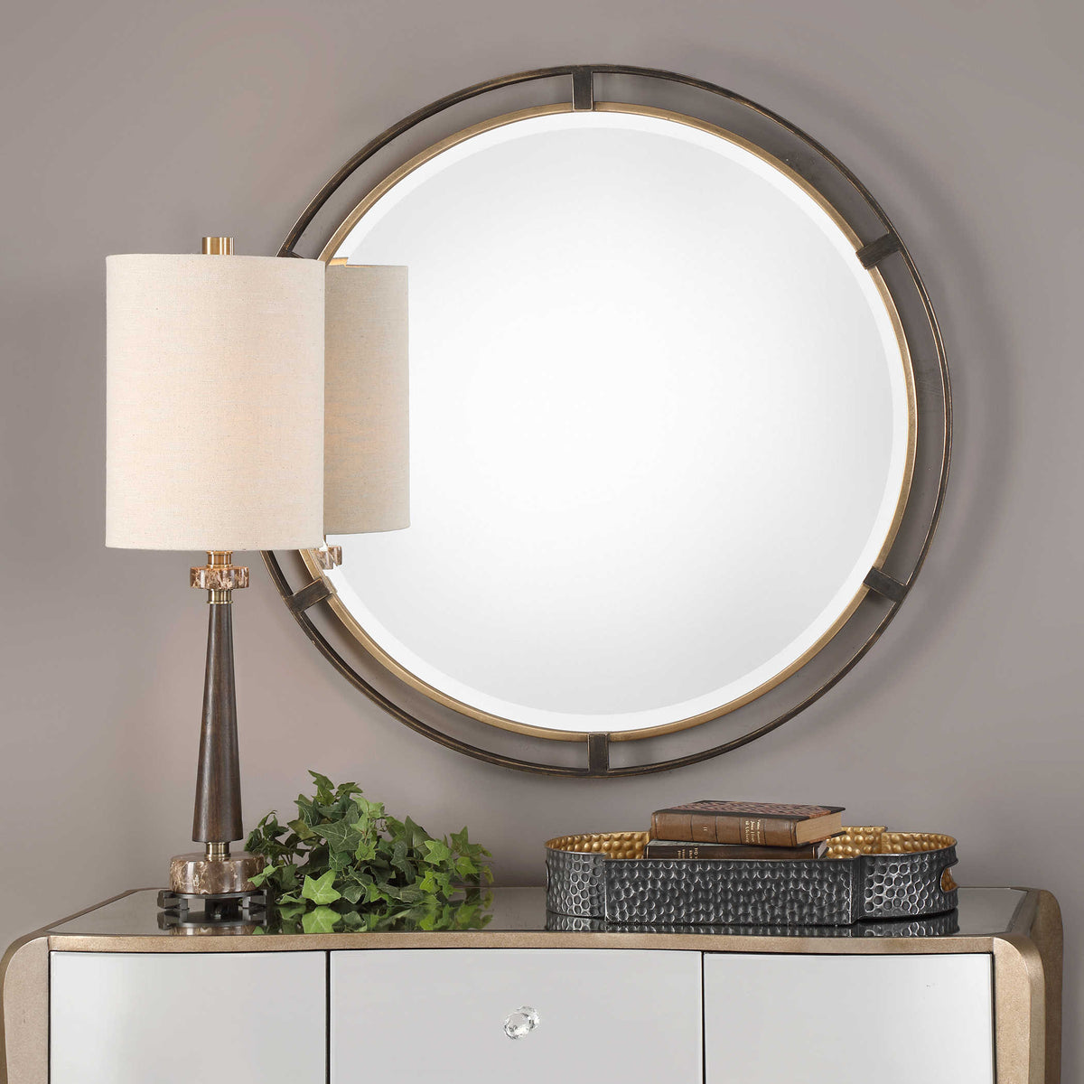 Carrizo Round Mirror | BeBoldFurniture