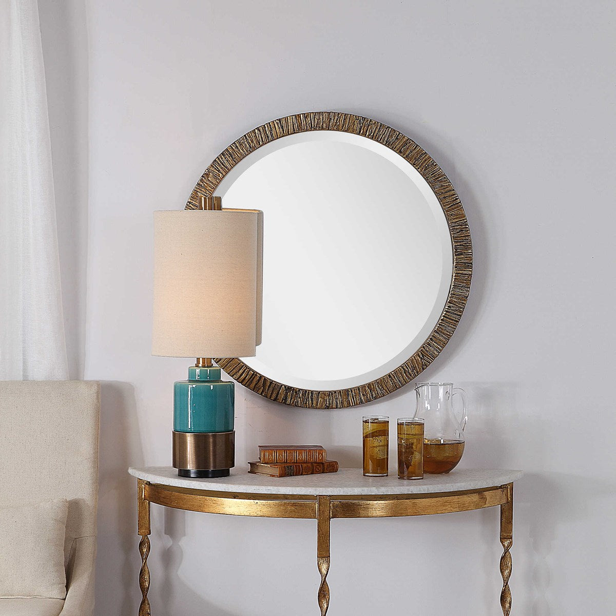 Wayde Round Mirror | BeBoldFurniture