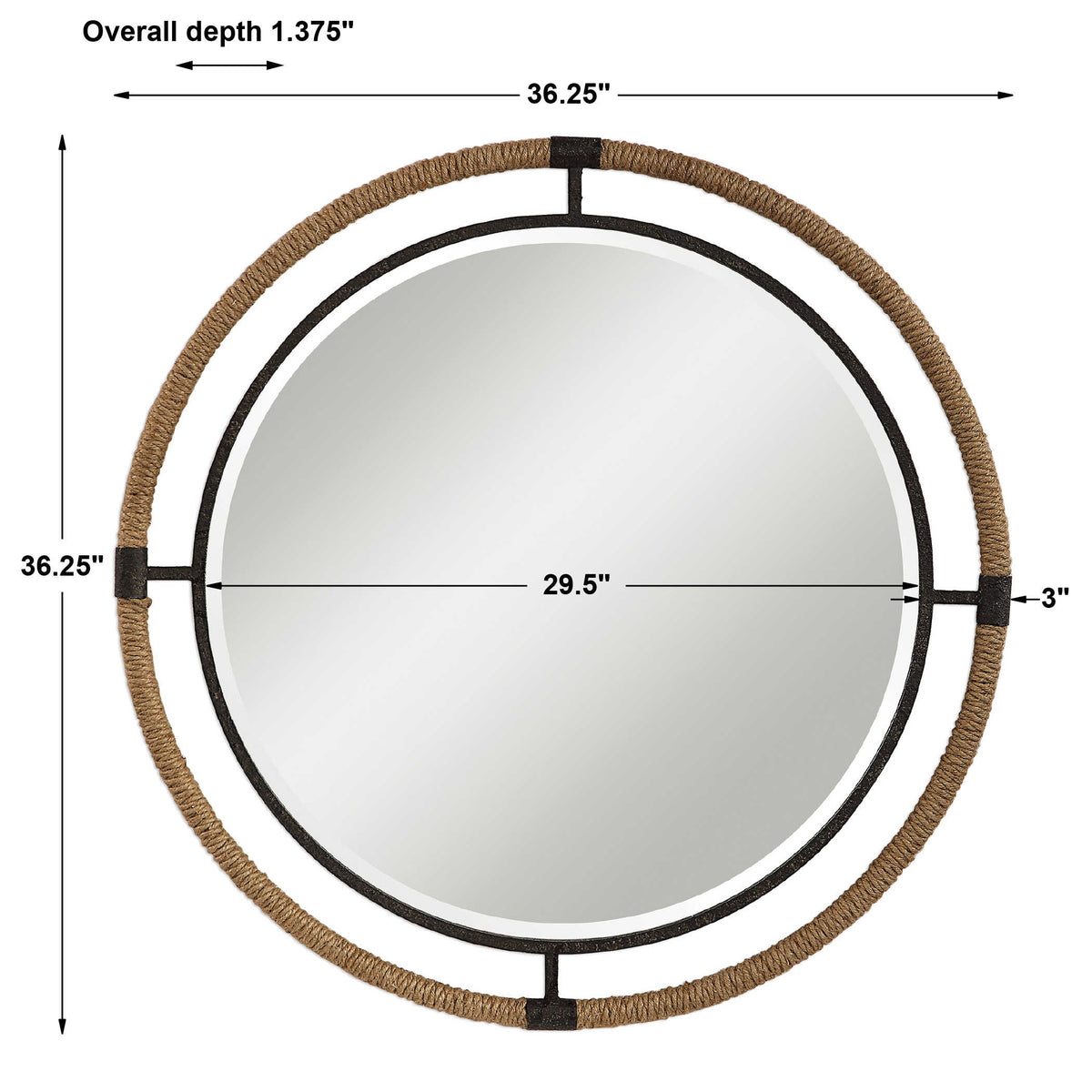 Melville Round Mirror | BeBoldFurniture