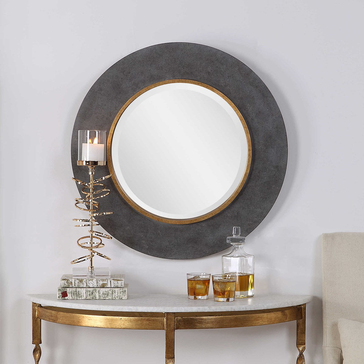 Saul Round Mirror | BeBoldFurniture