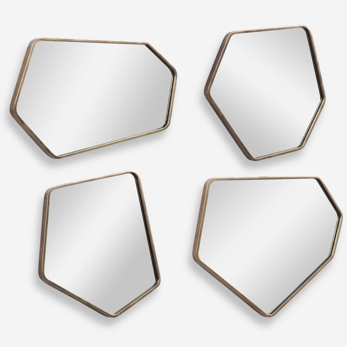 Linneah Mirrors Gold S/4 | BeBoldFurniture