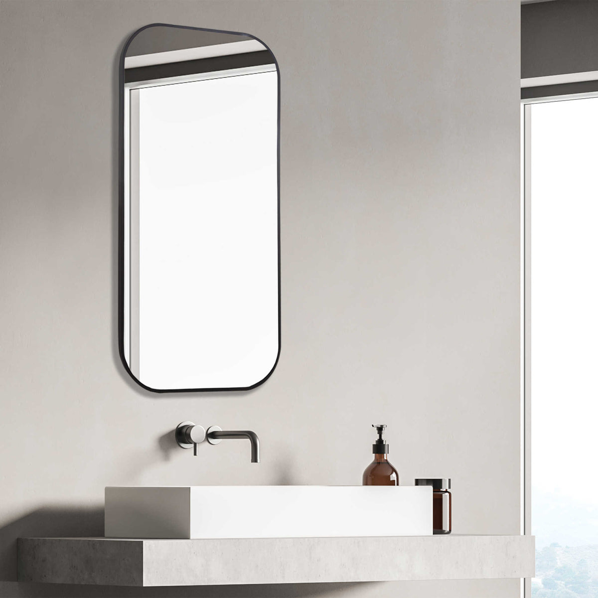 Taft Mirror Black | BeBoldFurniture