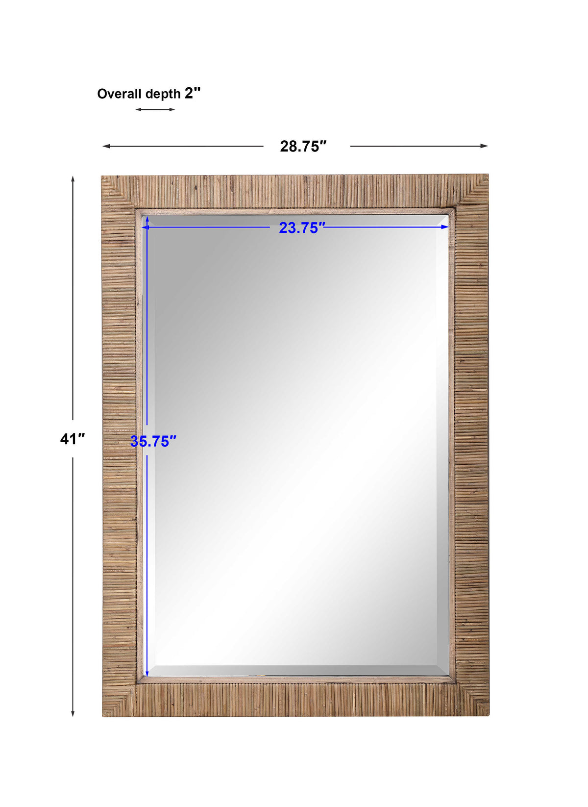 Cape Mirror Natural | BeBoldFurniture