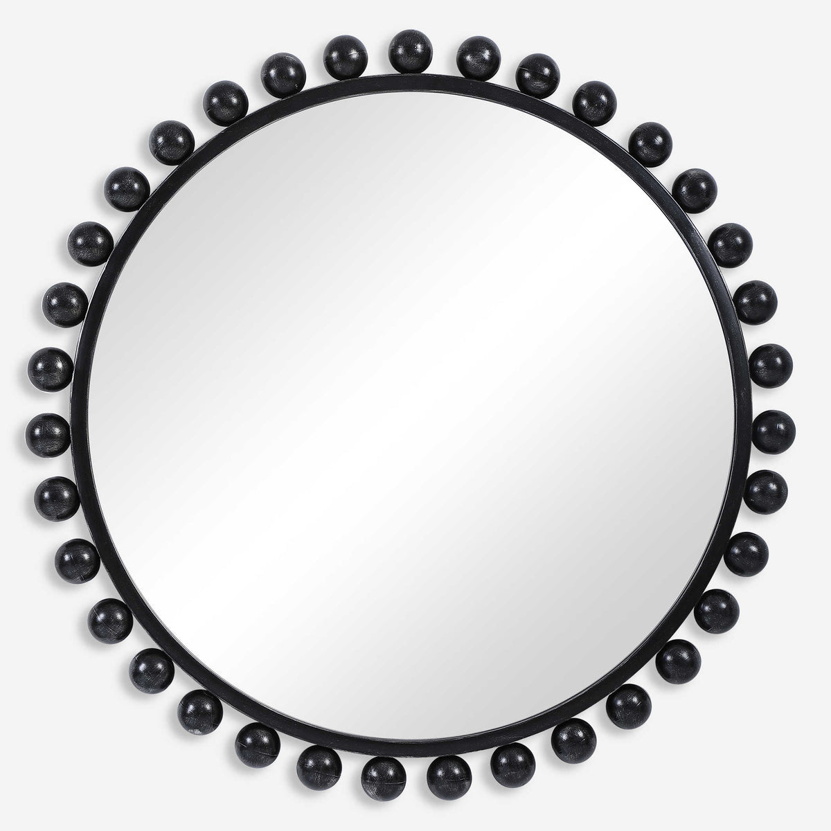 Cyra Round Mirror Black | BeBoldFurniture