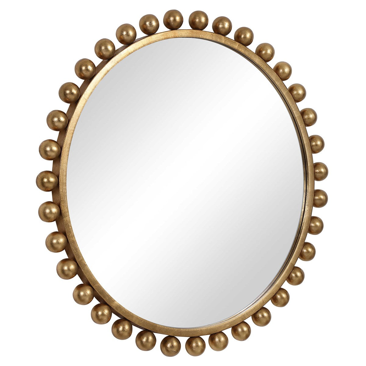 Cyra Round Mirror Gold | BeBoldFurniture 