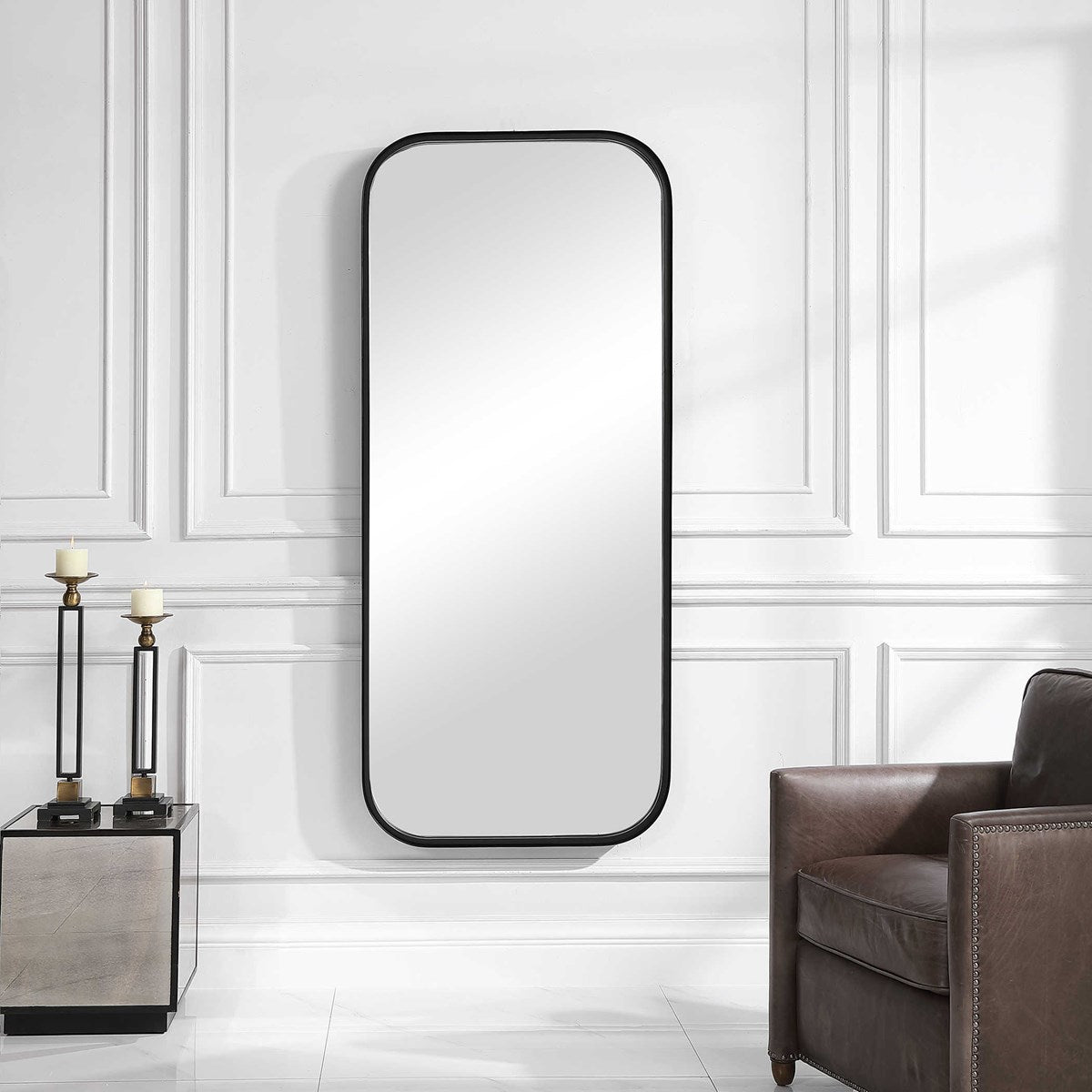 Concord Tall Mirror Black | BeBoldFurniture