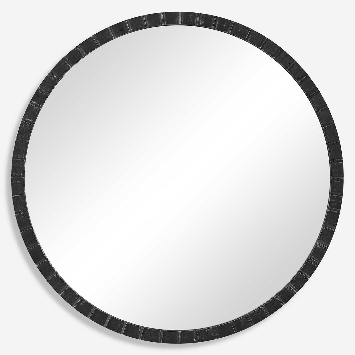 Dandridge Round Mirror Black | BeBoldFurniture