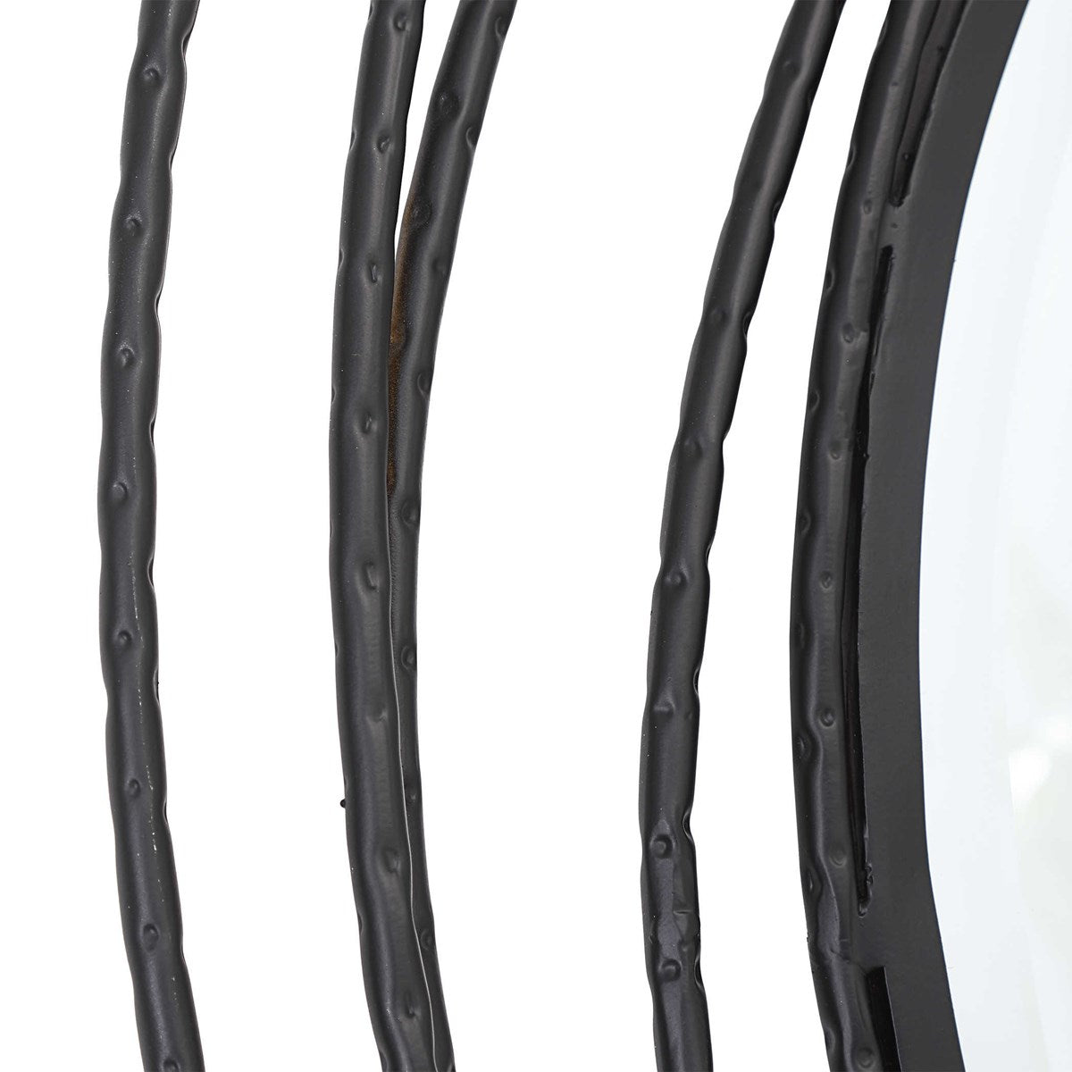 Whirlwind Round Mirror Black | BeBoldFurniture