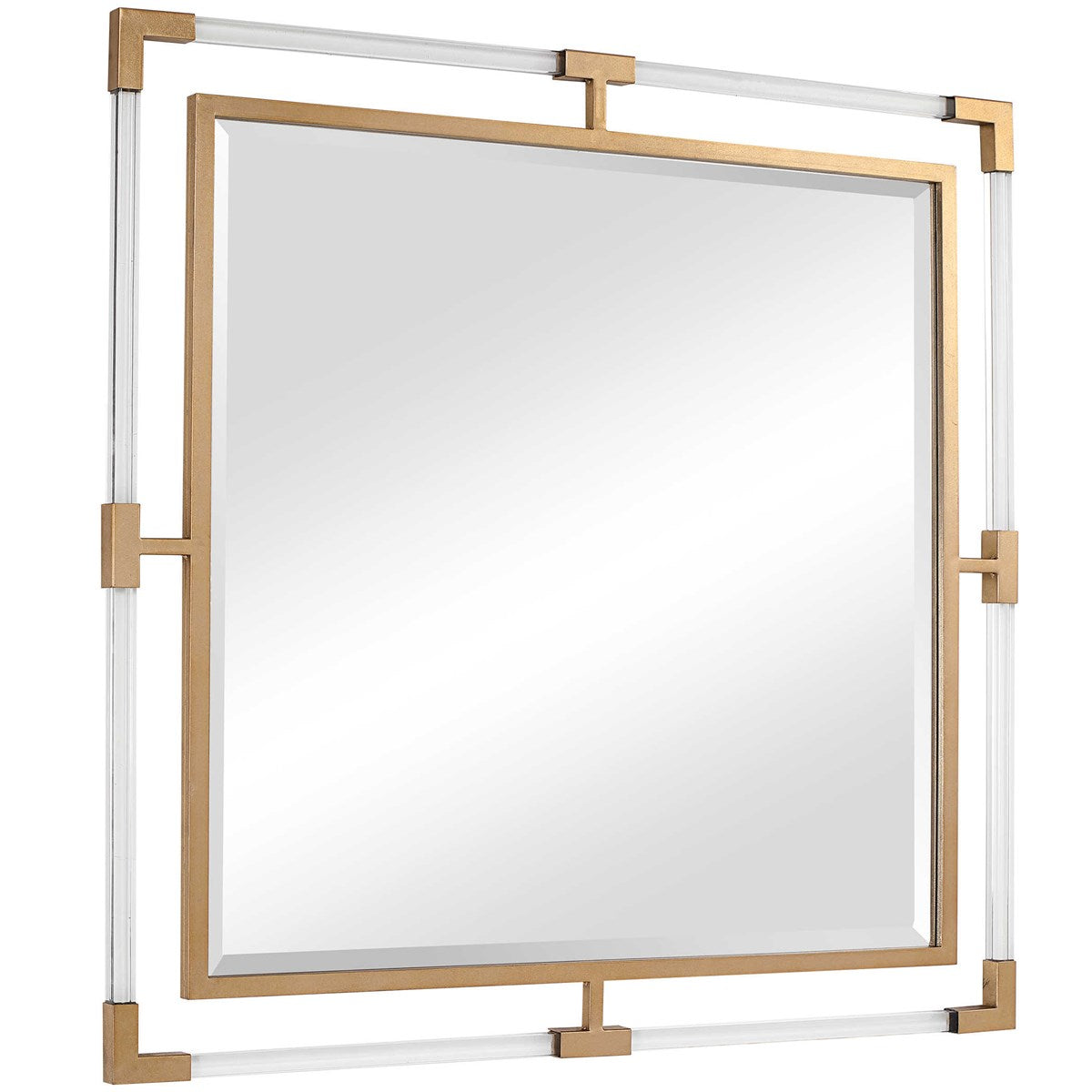 Balkan Square Mirror Gold | BeBoldFurniture