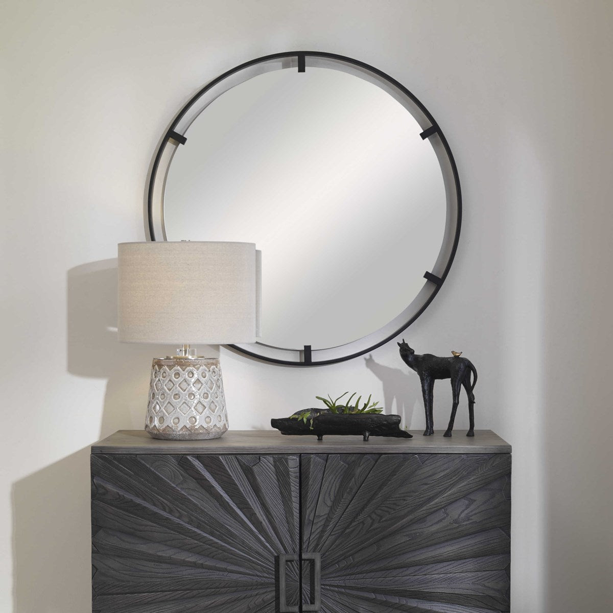 Cashel Round Mirror | BeBoldFurniture