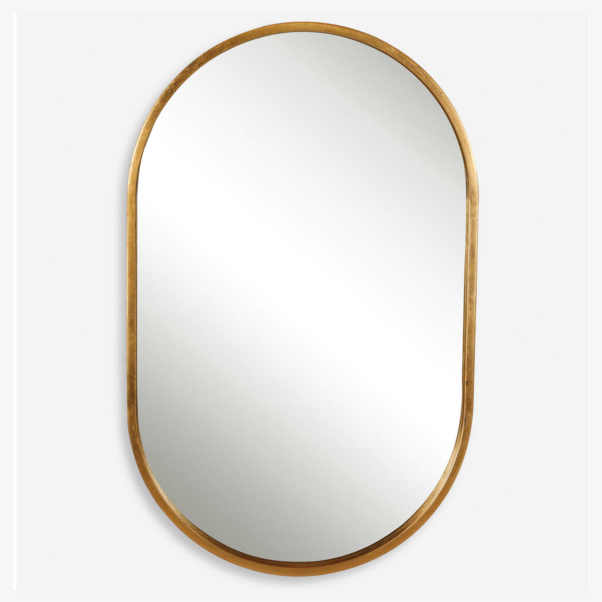 Varina Oval Mirror Gold | BeBoldFurniture