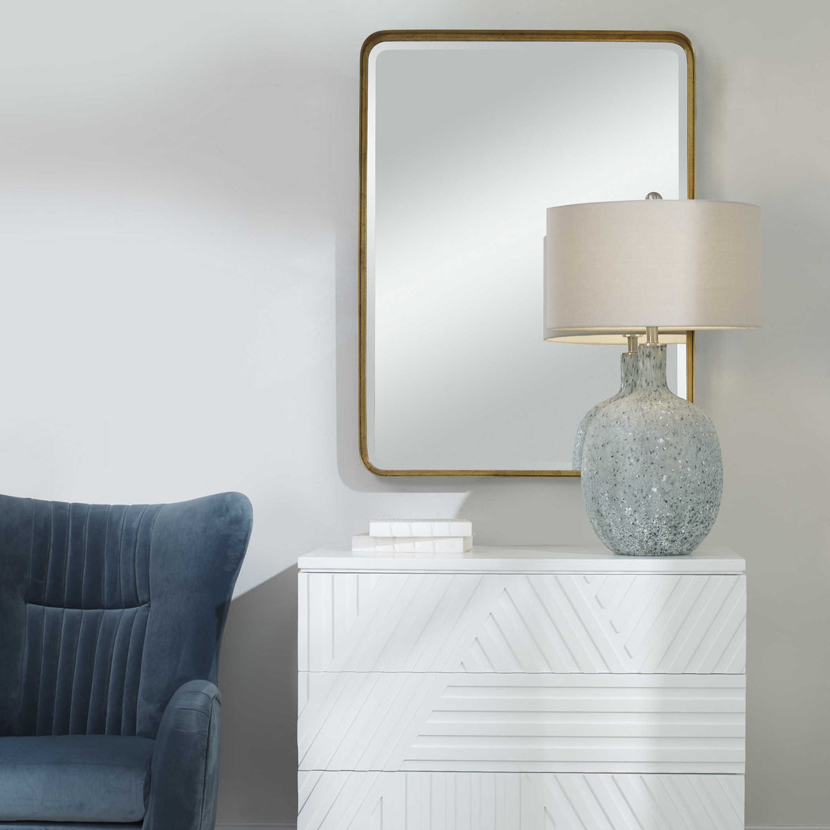 Crofton Large Mirror Gold | BeBoldFurniture