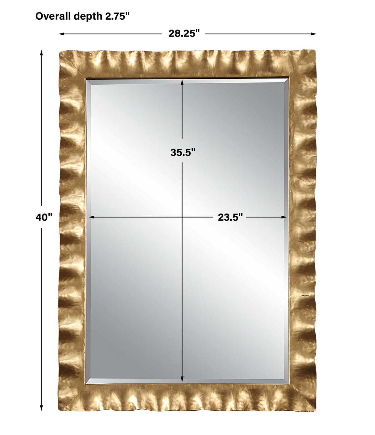 Haya Mirror Gold | BeBoldFurniture