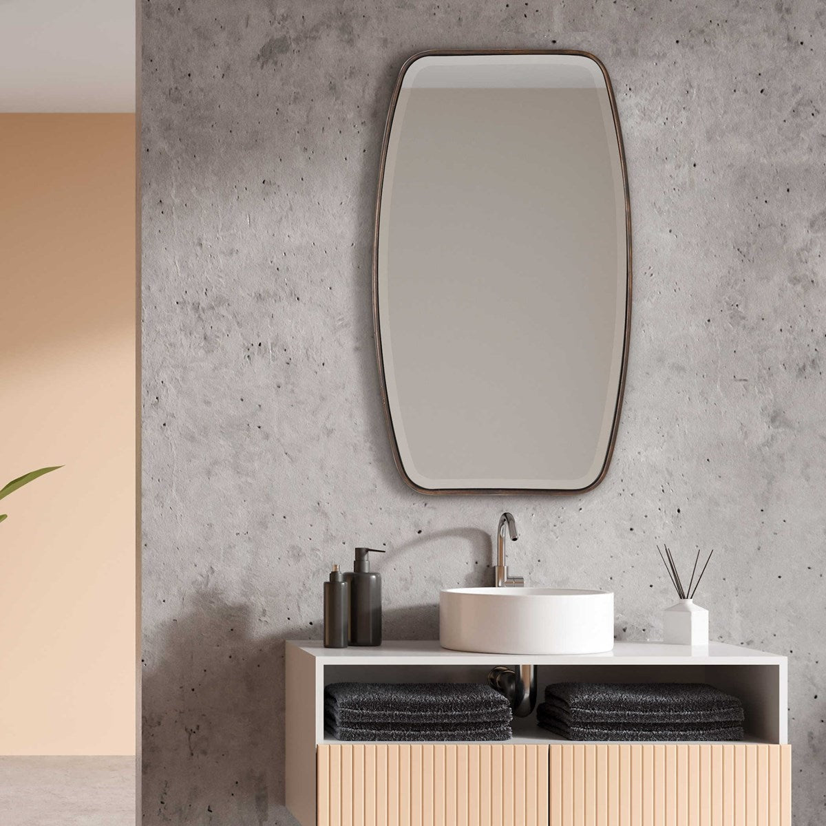 Canillo Mirror Bronze | BeBoldFurniture