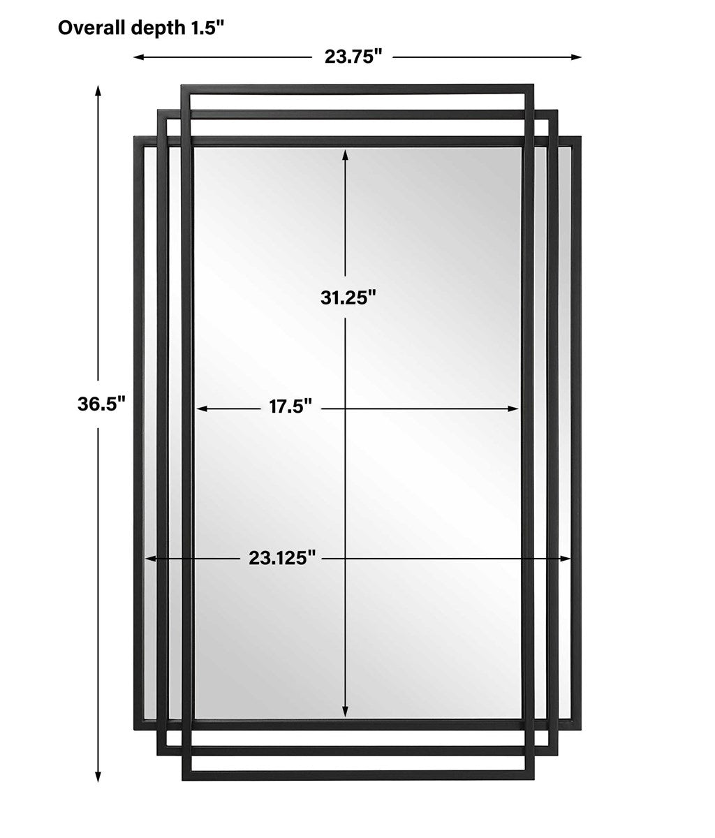 Amherst Mirror Black | BeBoldFurniture