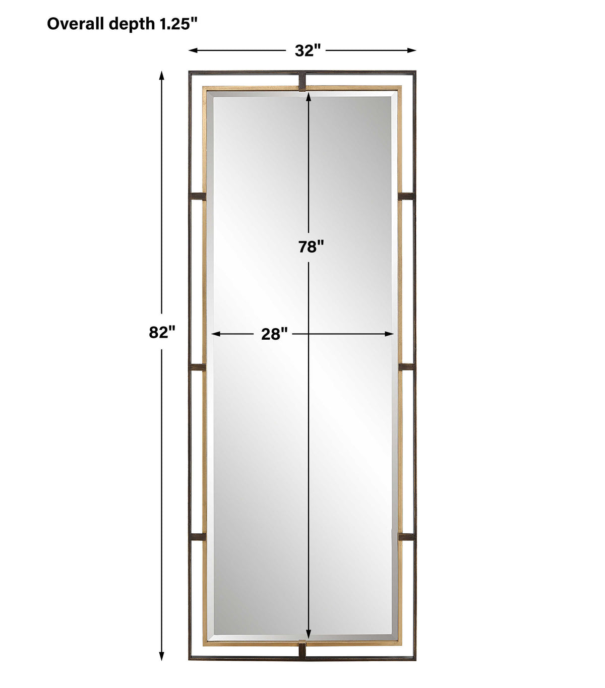 Carrizo Tall Mirror | BeBoldFurniture