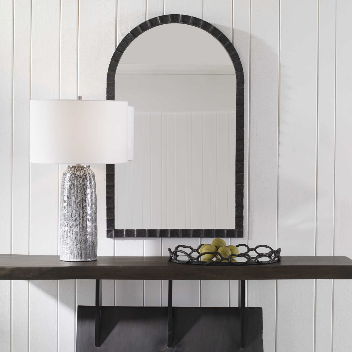 Dandridge Arch Mirror Black | BeBoldFurniture