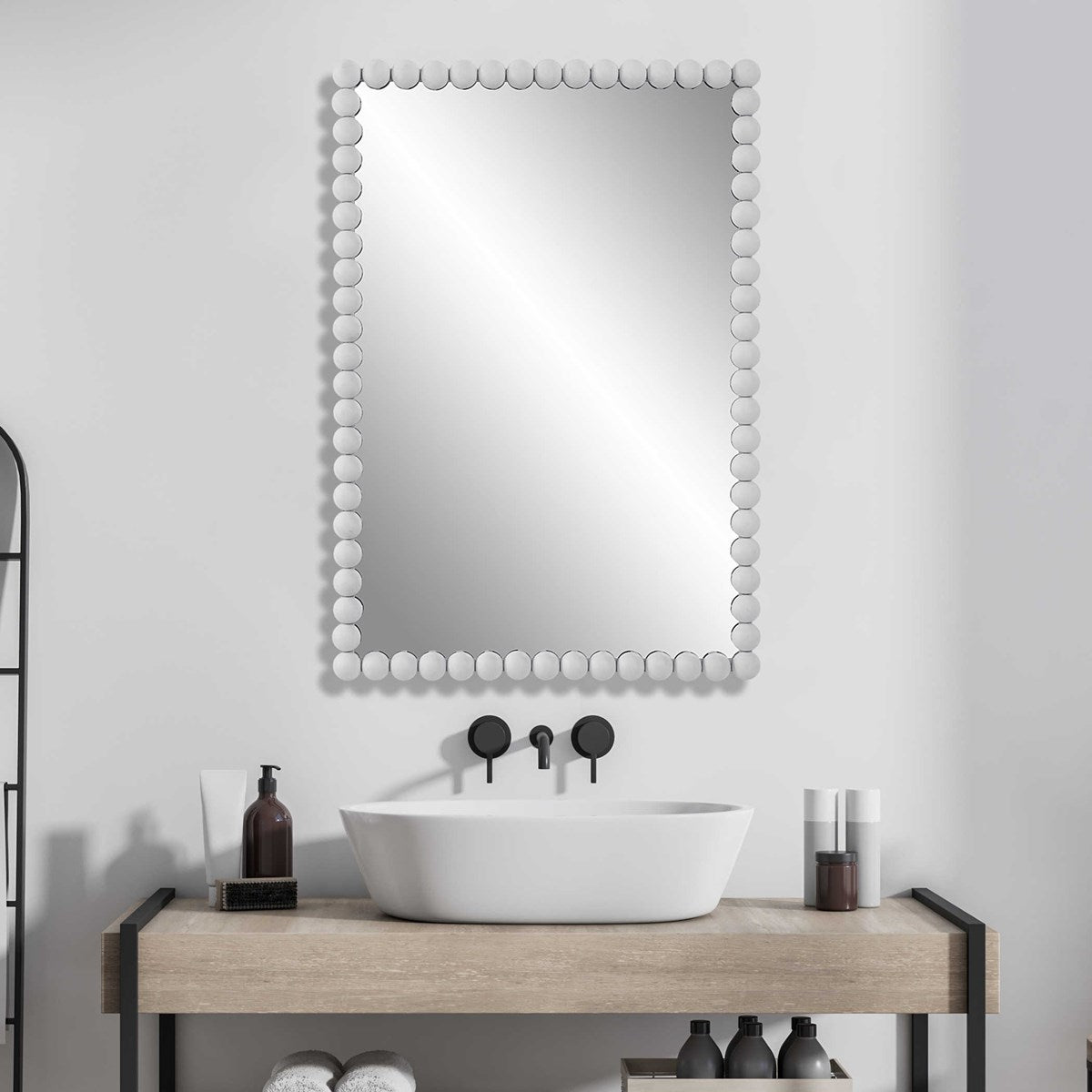 Serna Vanity Mirror White | BeBoldFurniture