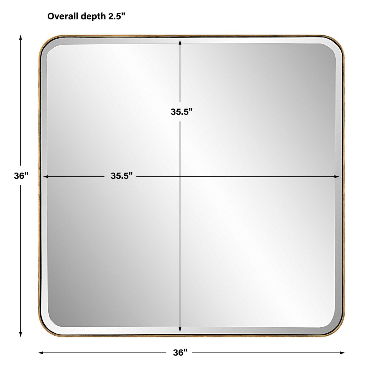 Hampshire Square Mirror | BeBoldFurniture