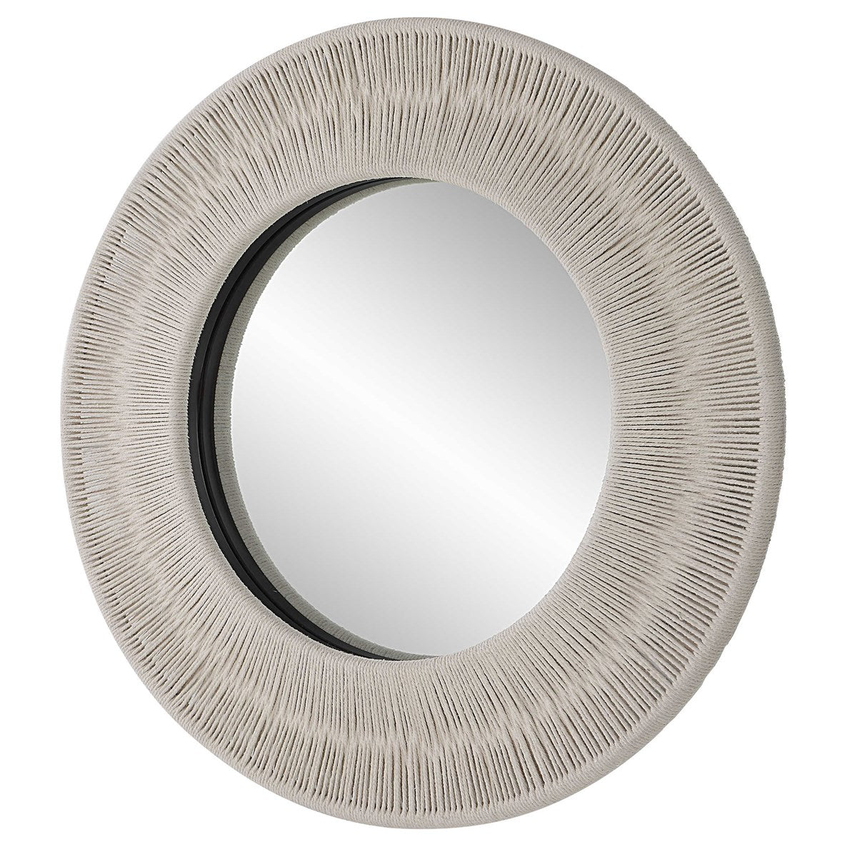 Sailor's Knot Small Round Mirror White | BeBoldFurniture