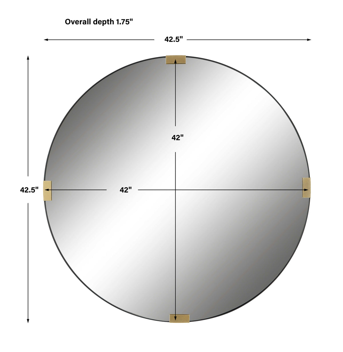 Clip Round Mirror | BeBoldFurniture