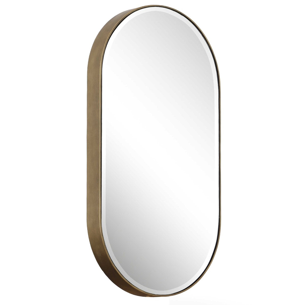 Lago Oval Mirror Gold | BeBoldFurniture