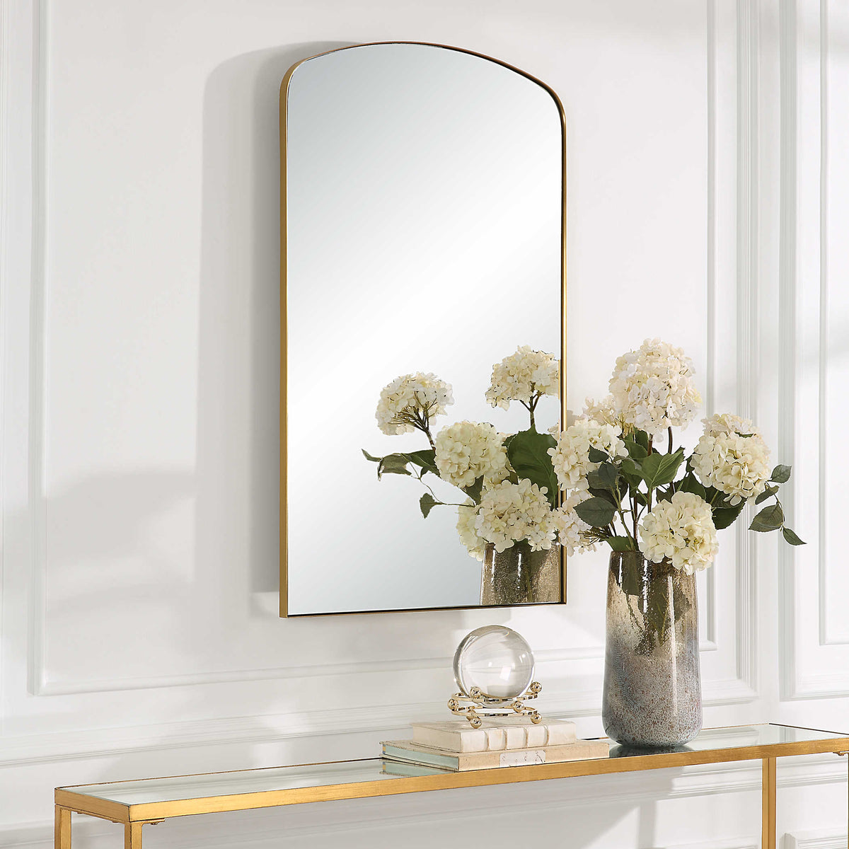 Tordera Arch Mirror, Brass | BeBoldFurniture