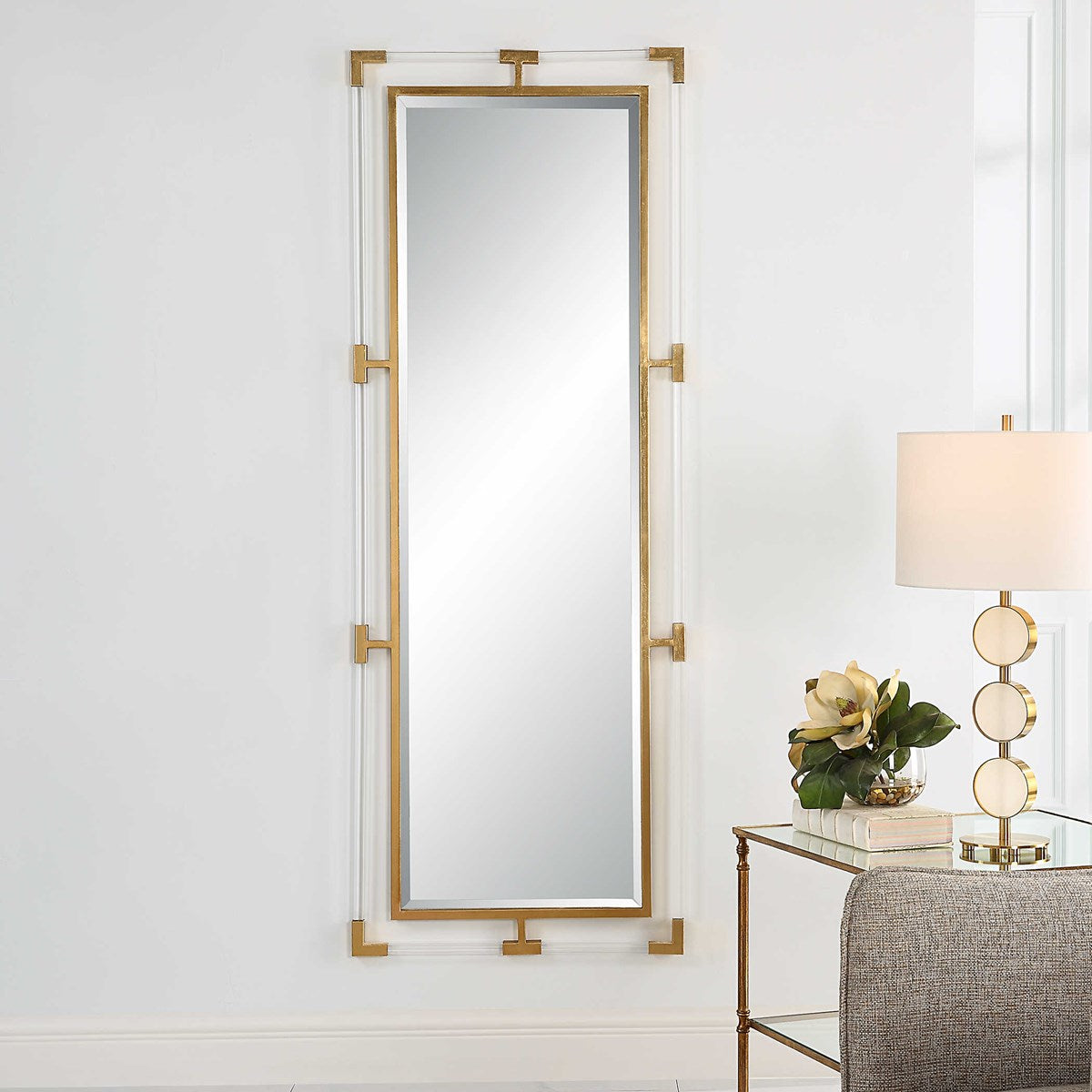 Balkan Tall Mirror Gold | BeBoldFurniture