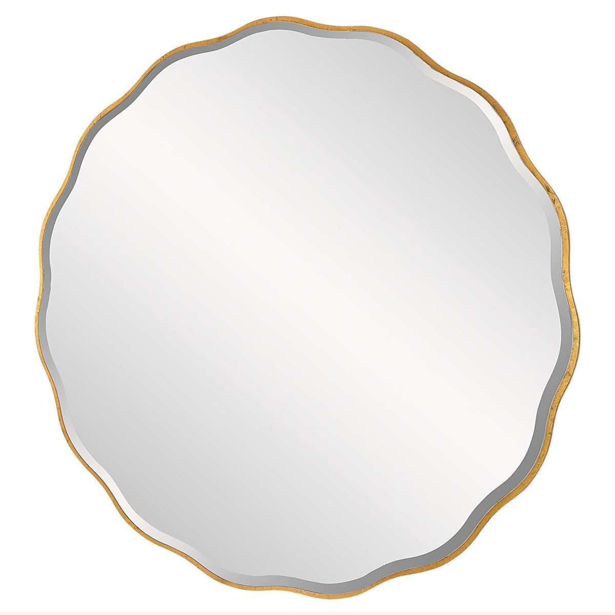 Aneta Large Round Mirror Gold | BeBoldFurniture