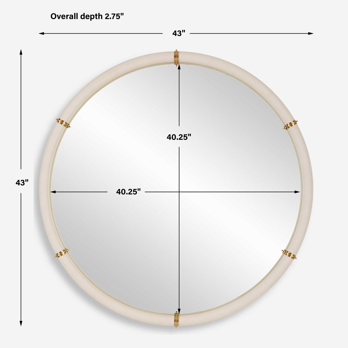 Cyprus Round Mirror | BeBoldFurniture