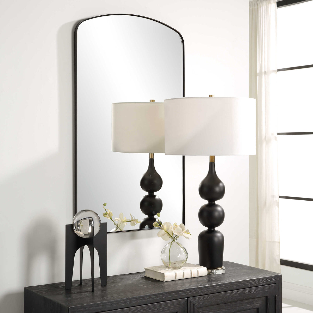 Tordera Arch Mirror Black | BeBoldFurniture