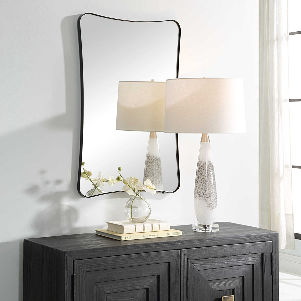 Loudon Vanity Mirror Black | BeBoldFurniture