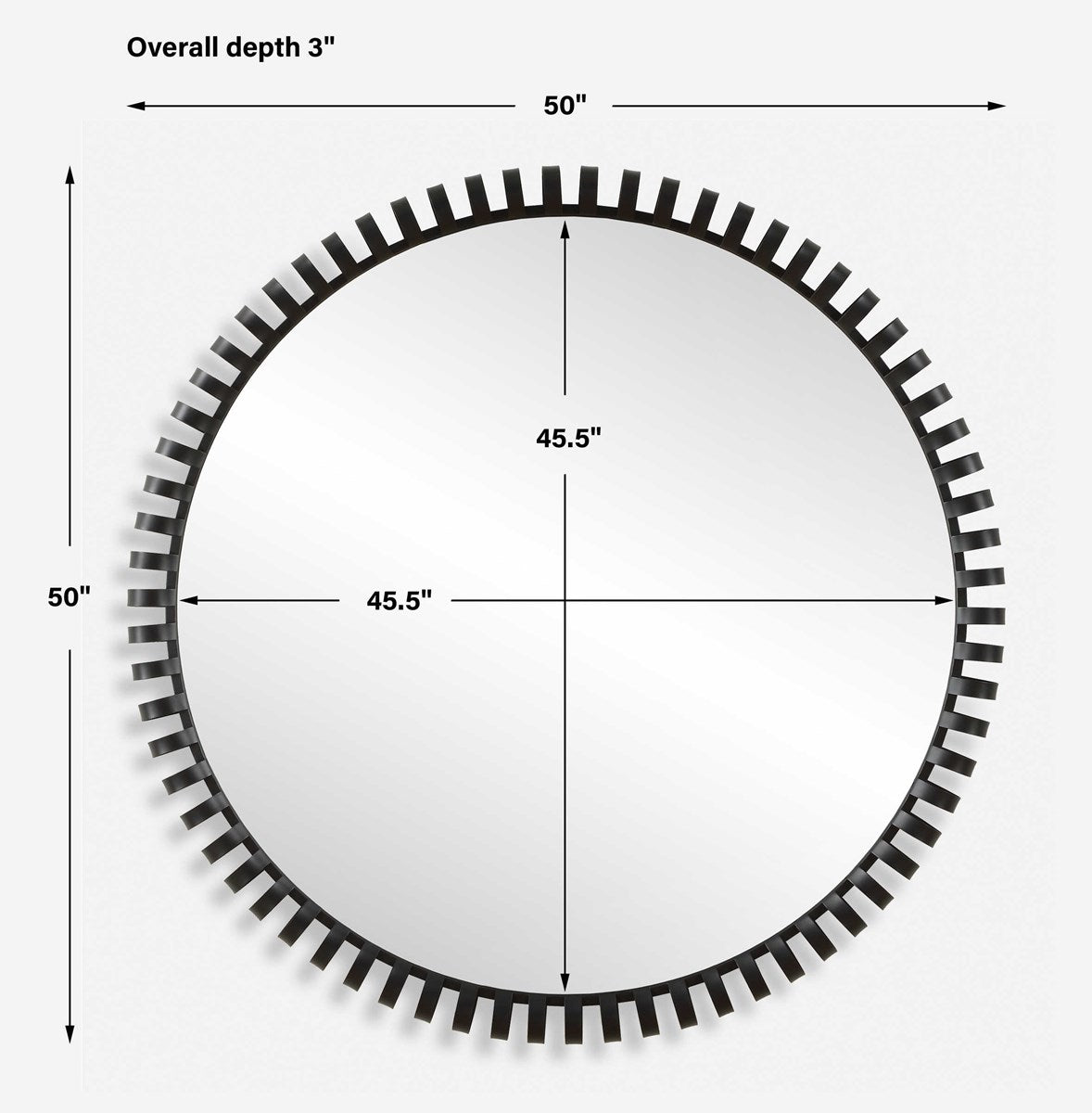 Corona Round Mirror | BeBoldFurniture