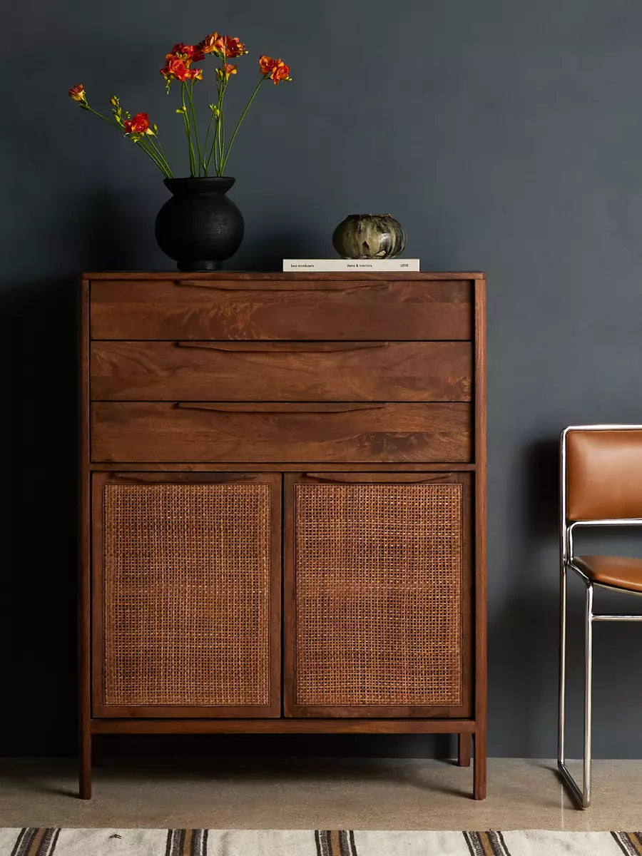 Sydney Tall Dresser Brown Wash