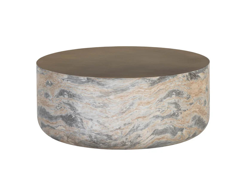 Diaz Coffee Table - Marble Look