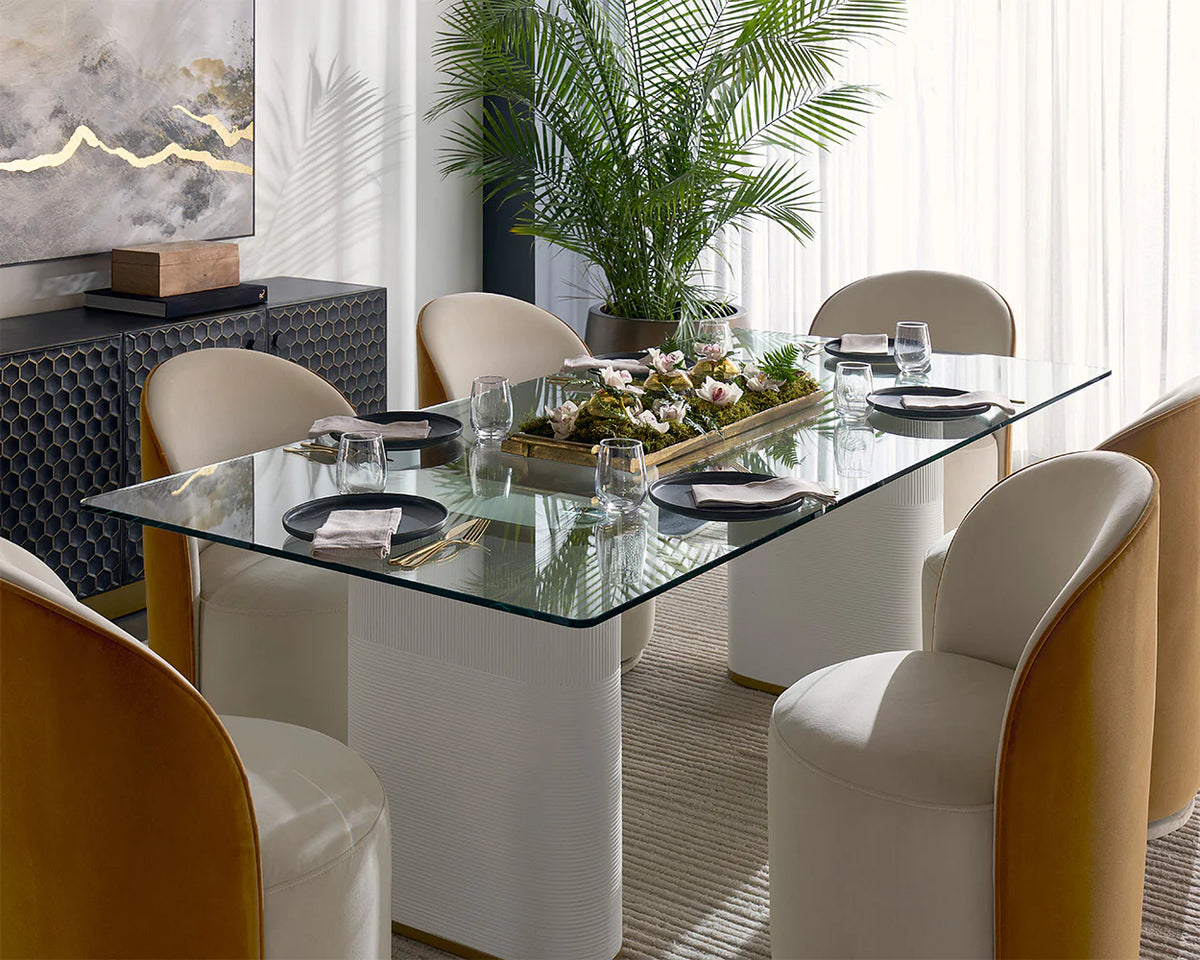 Buy Aemond Dining Table - 86.5" in Houston | BeBoldFurniture