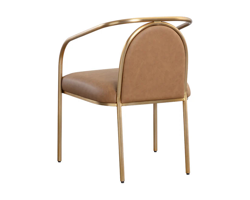 Cicero Dining Armchair Milliken Cognac