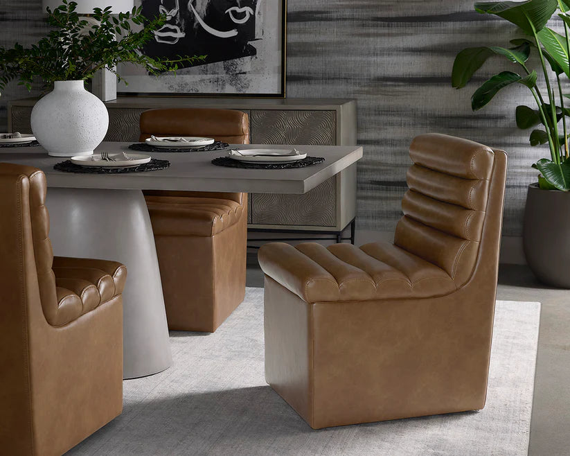 Buy Norm Wheeled Dining Armchair in Houston | Dining Room | BeBoldFurniture