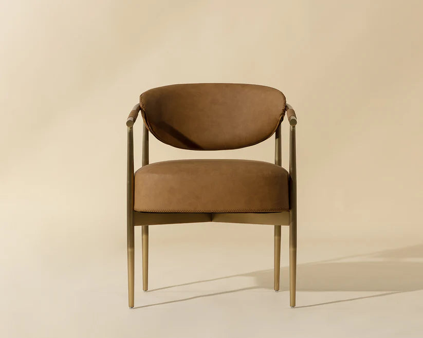 Heloise Dining Armchair Milliken Cognac