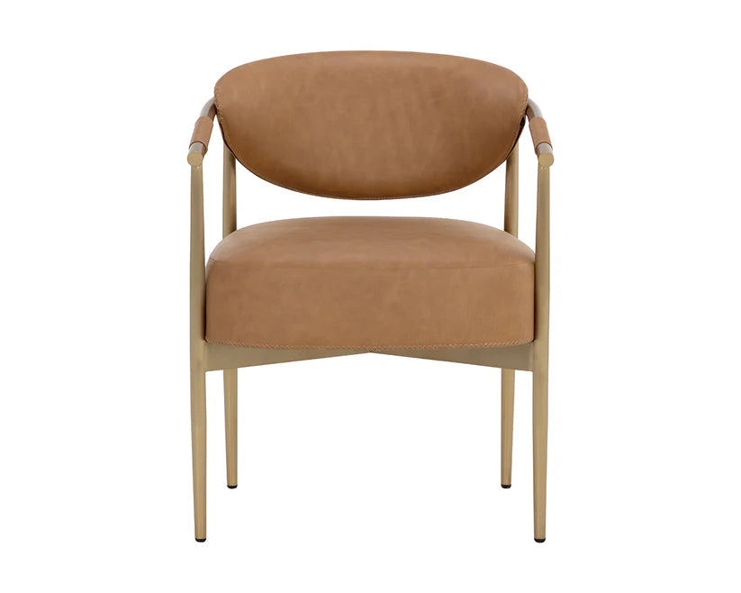 Heloise Dining Armchair Milliken Cognac