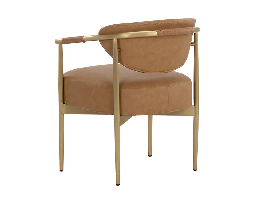 Heloise Dining Armchair Milliken Cognac