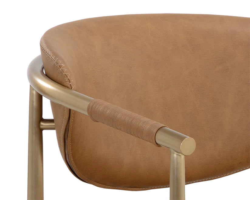 Heloise Dining Armchair Milliken Cognac