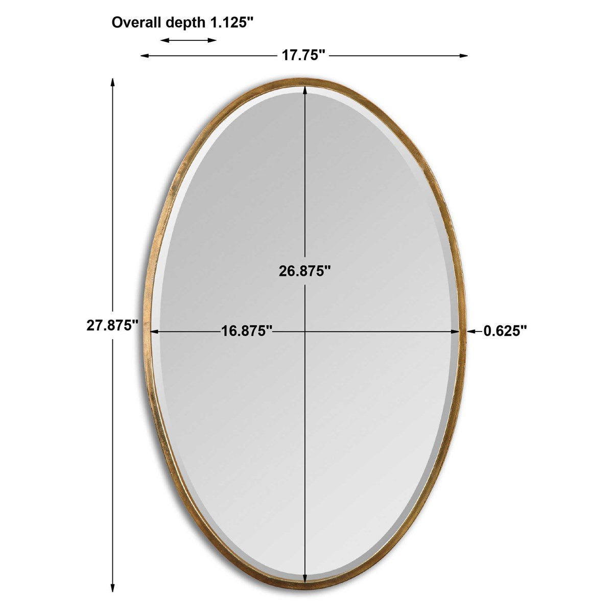 Herleva Oval Mirror | BeBoldFurniture